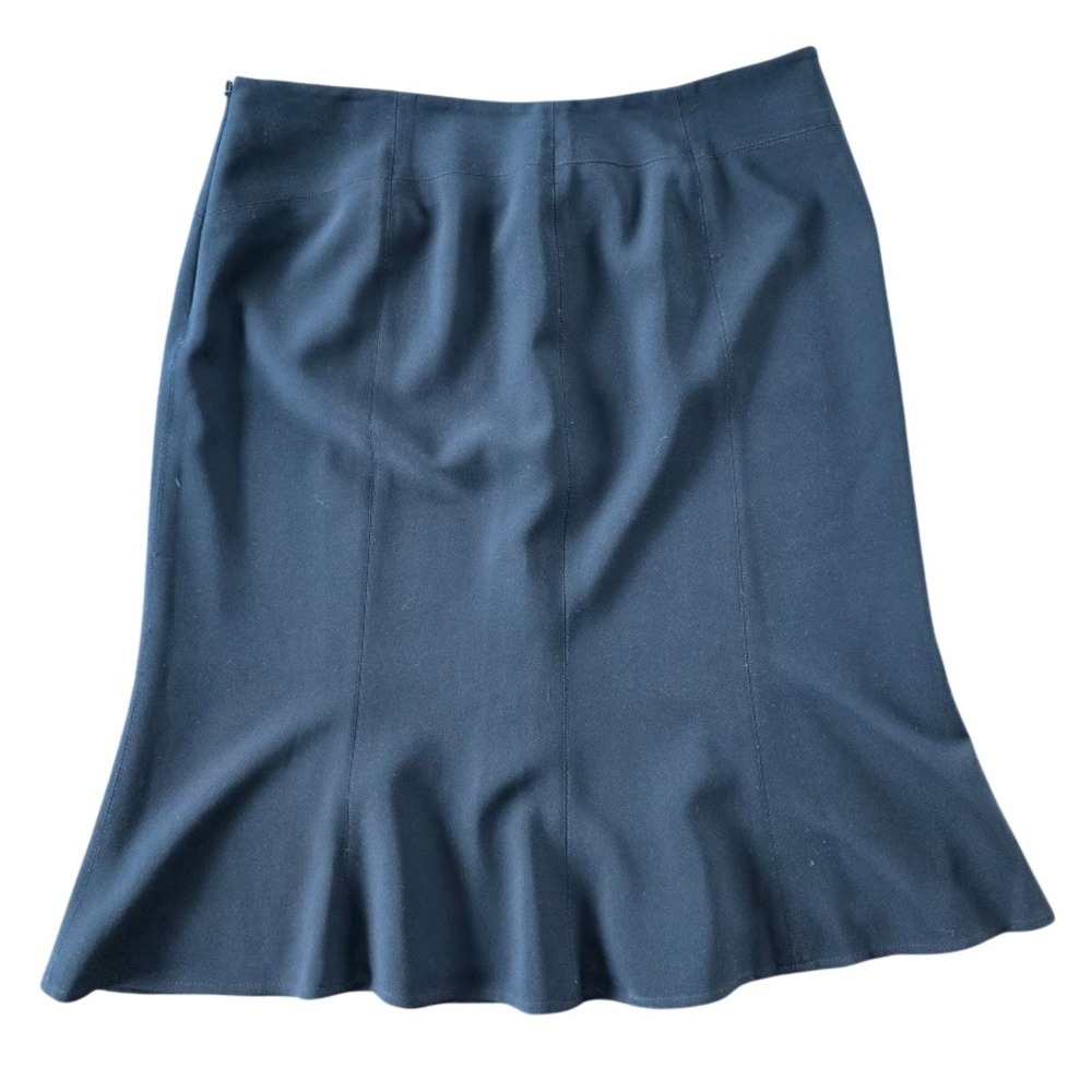 Jones New York Collection Mermaid Skirt Women 14 Black Professional Office Siren